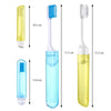 6 Portable Folding Colorful Soft Bristle Travel Toothbrushes