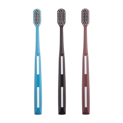 Household Portable 9 Hard Bristled Toothbrushes