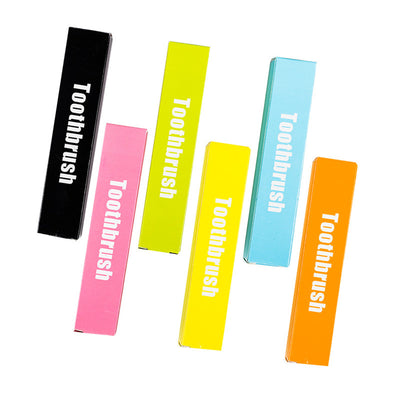 6 Portable Folding Colorful Soft Bristle Travel Toothbrushes